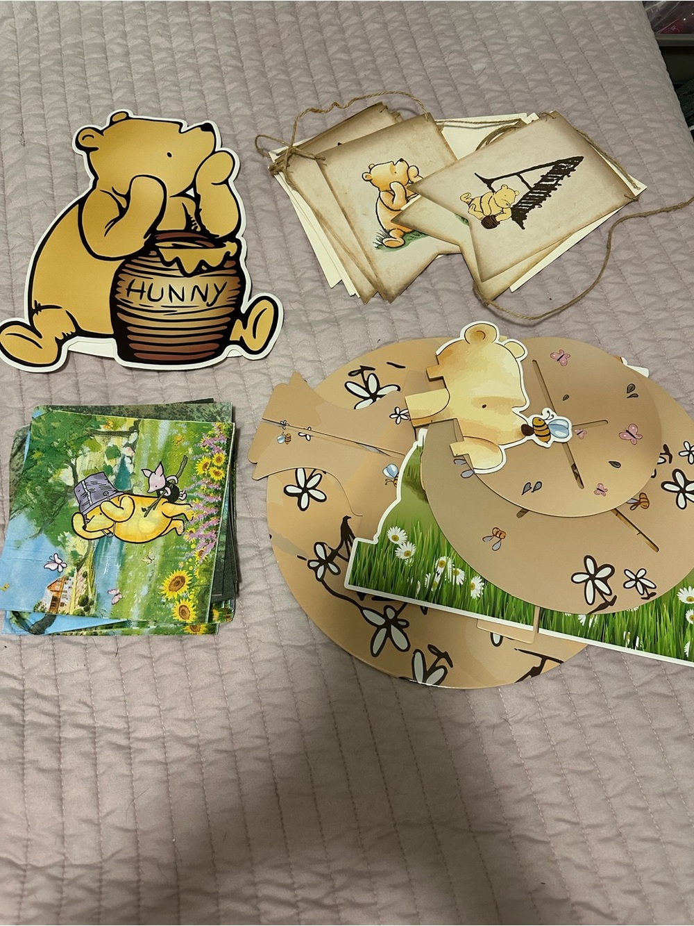 Winnie the Pooh first birthday party decorations